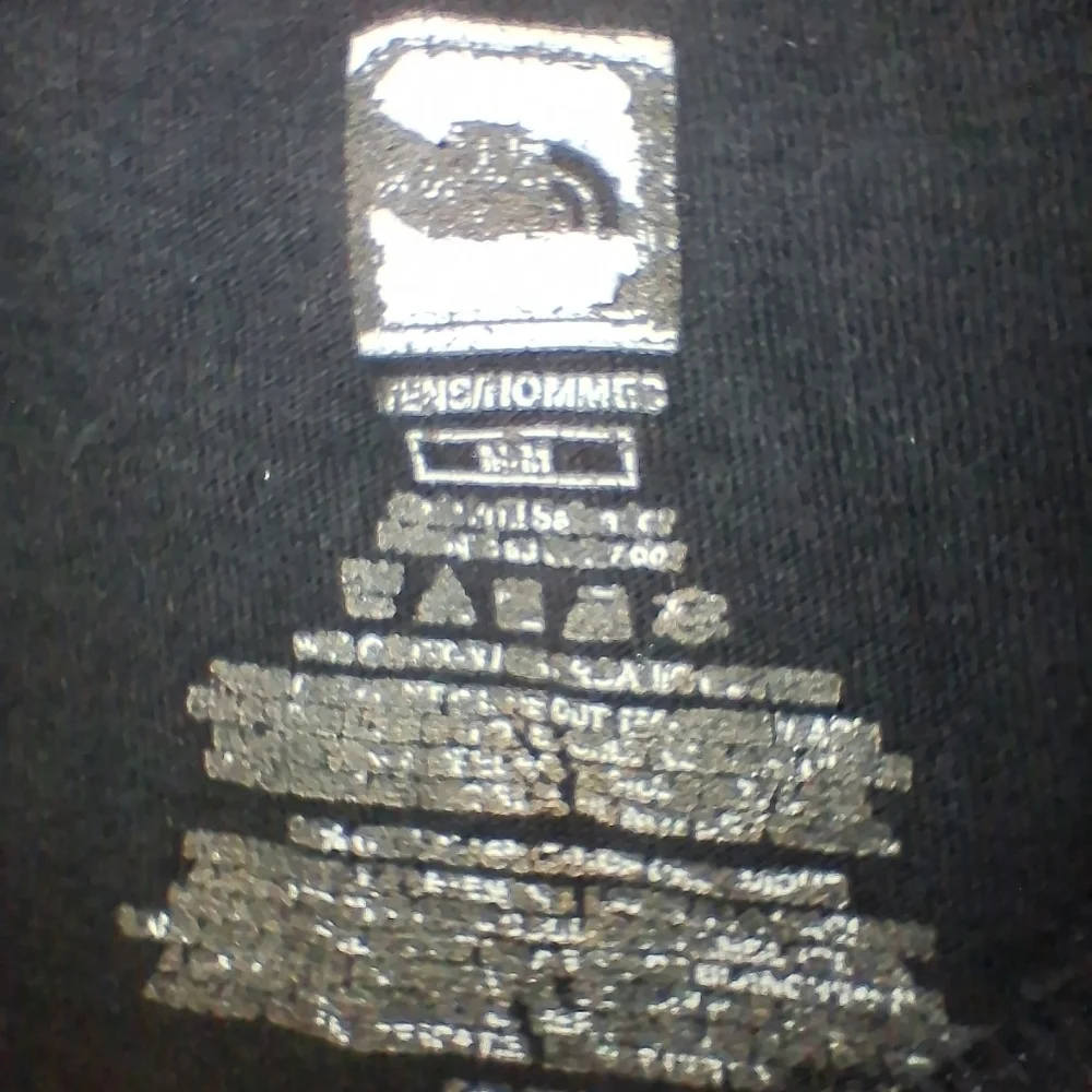 The North Face Charcoal Tee with White Logo In A mens Size Medium